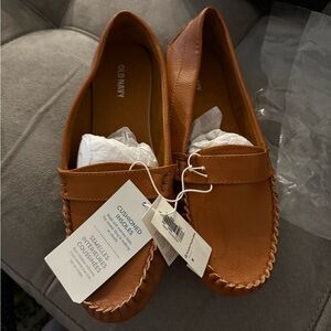 NWT cognac old navy loafers